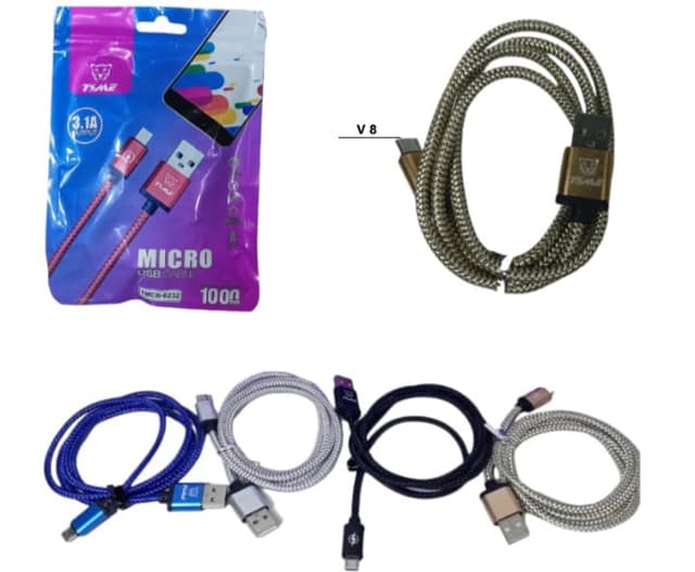 Cable usb V8 malllado 