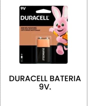 Batería 9v Duracell
