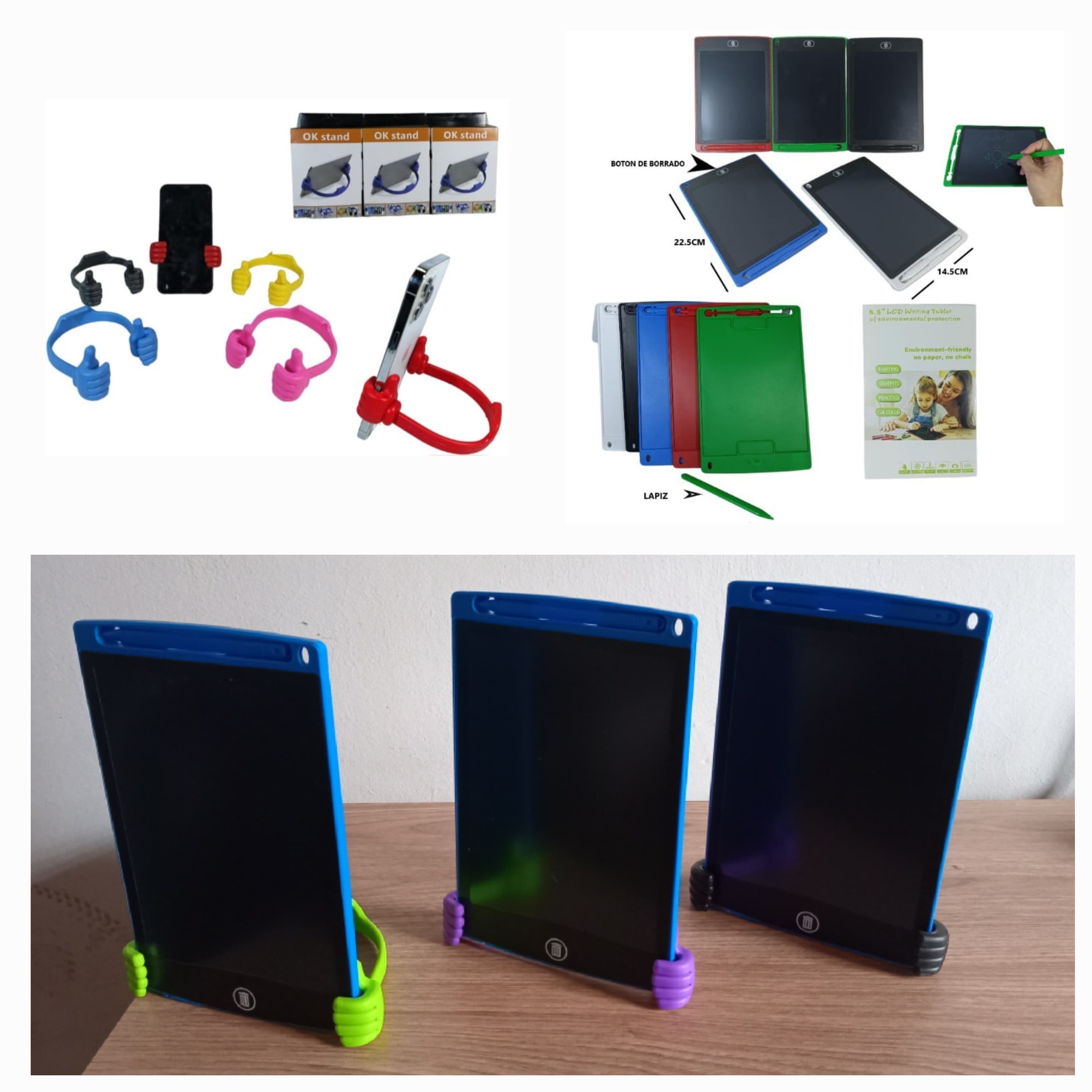Tablet mágica + soporte manitos