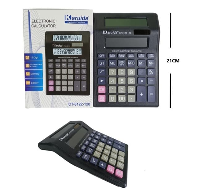 Calculadora doble visor 12 dígitos Karuida