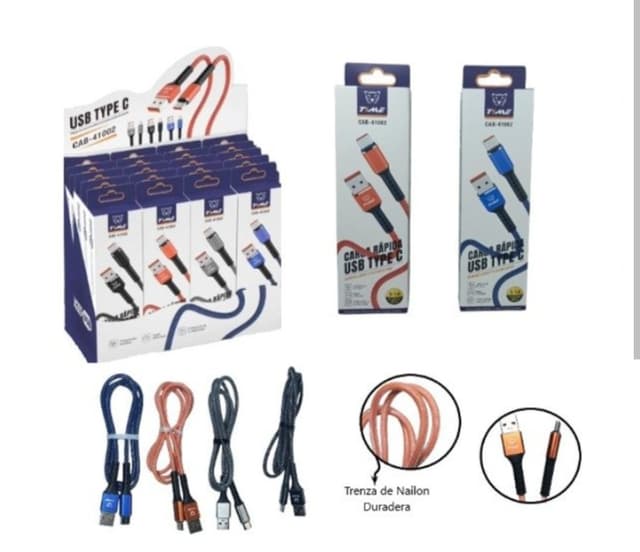 Cable usb tipo C Time Cab 41002 Rápida 