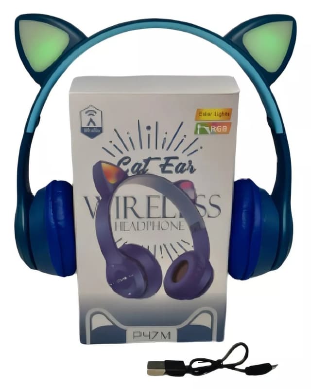 Auricular Vincha Gatito c/ Luz