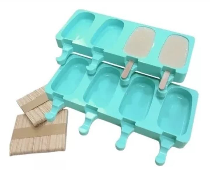 Molde para helados Silicona c/palito madera