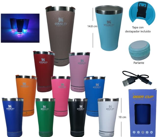 Vaso Térmico Led Parlante BT