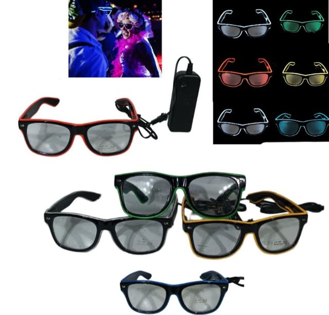 Lentes Gafas con luz neón 