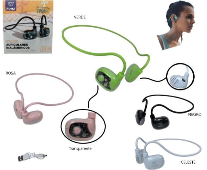 Auricular inalambrico bt JS8 Open Ear