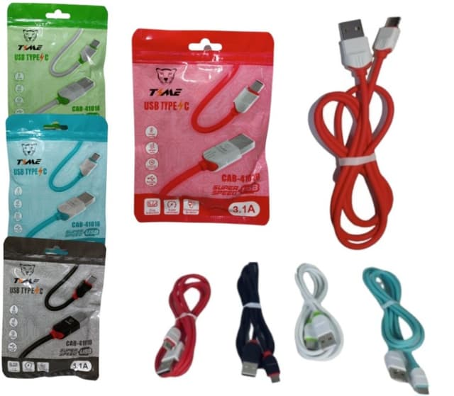 Cable usb tipo C Time Carga Rápida 3.1A