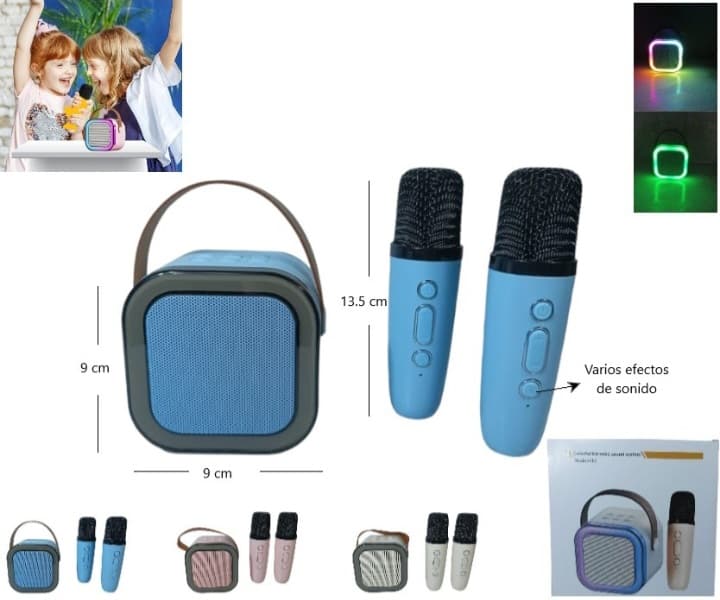 Set parlante Bluetooth c/ micrófonos 