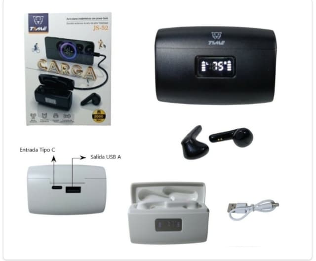 Auricular inalambrico con Power Bank