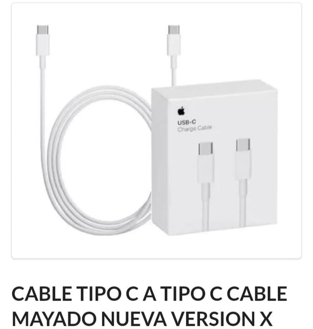 Cable C a C Apple Nueva versión 