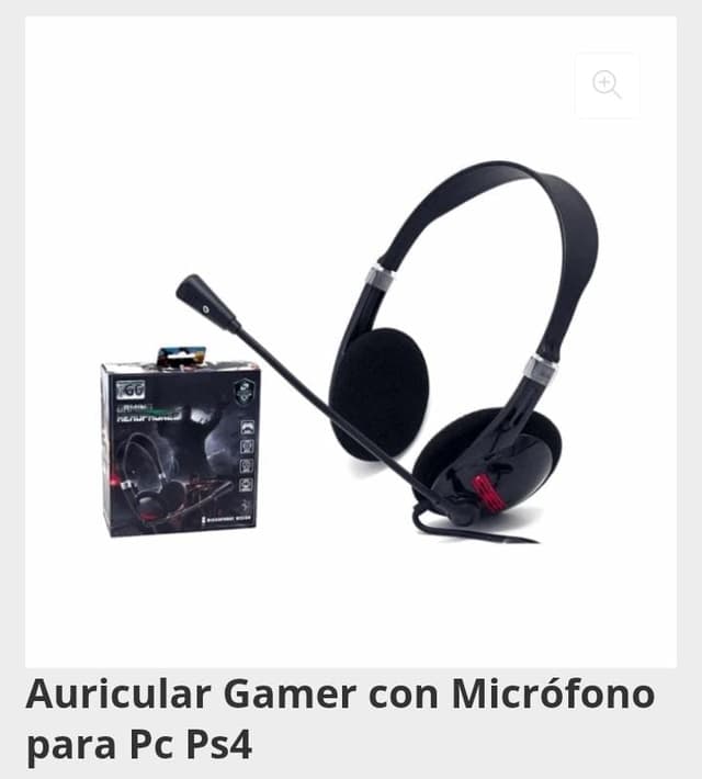 Auricular Gamer para PC Ps4