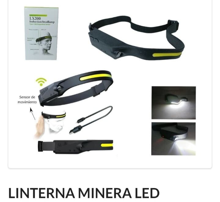 Linterna Minera LED Recargable VINCHA