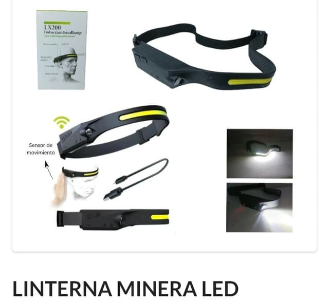 Linterna Minera LED Recargable VINCHA