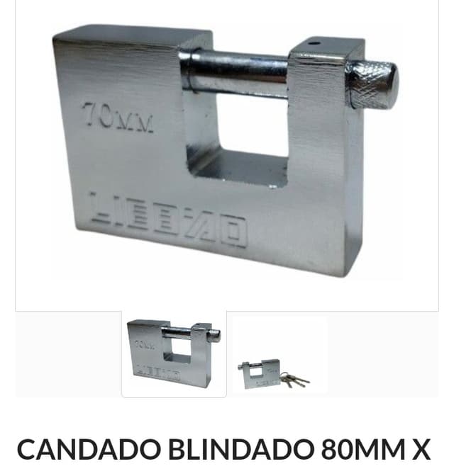 Candado blindado 80mm