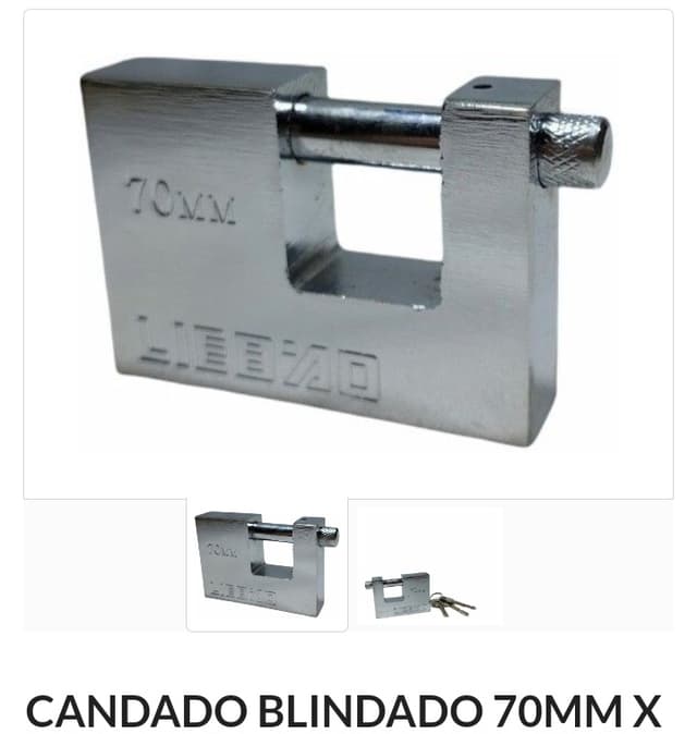 Candado blindado 70mm