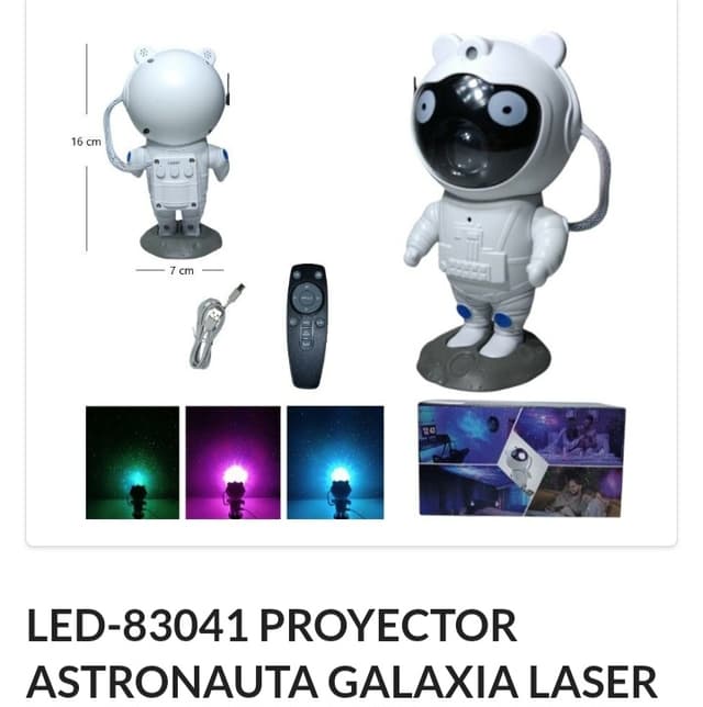 Proyector astronauta 16cm