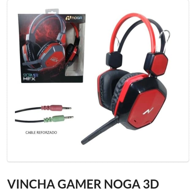 Auricular Vincha Gamer 3D NOGA