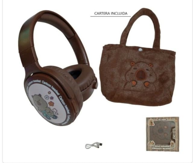 Auricular Vincha BT Capybara c/ Bolso