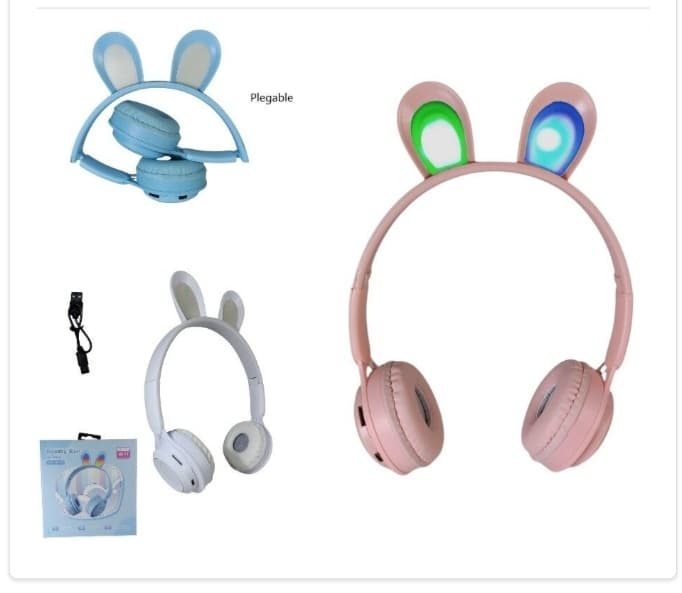 Auricular Vincha Bluetooth Conejo 