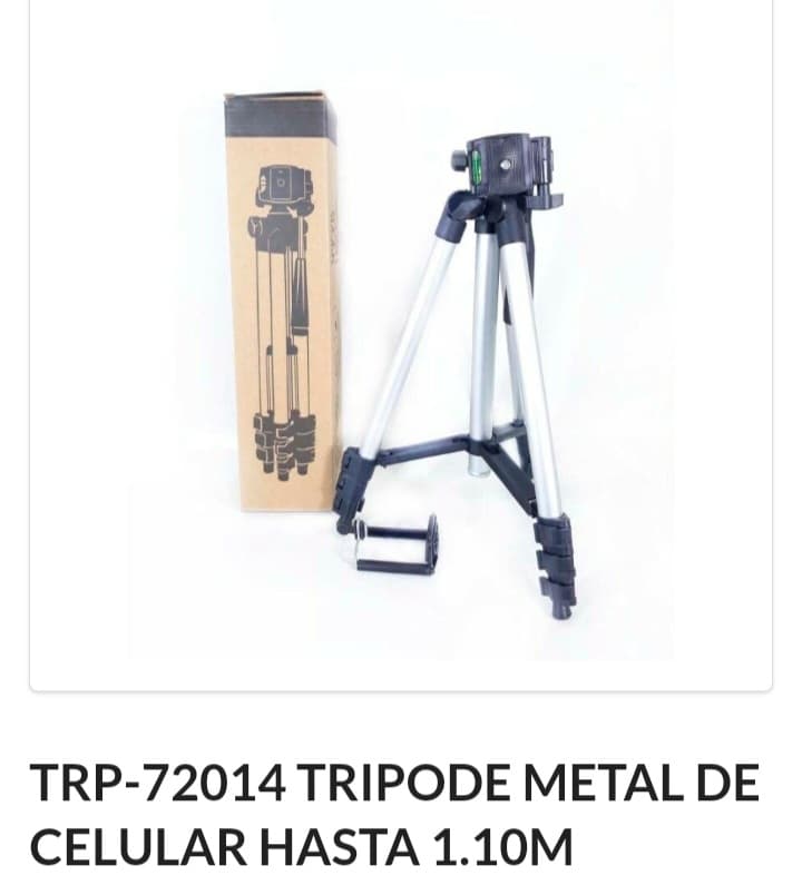 Tripode Metal 1,10mts celular 