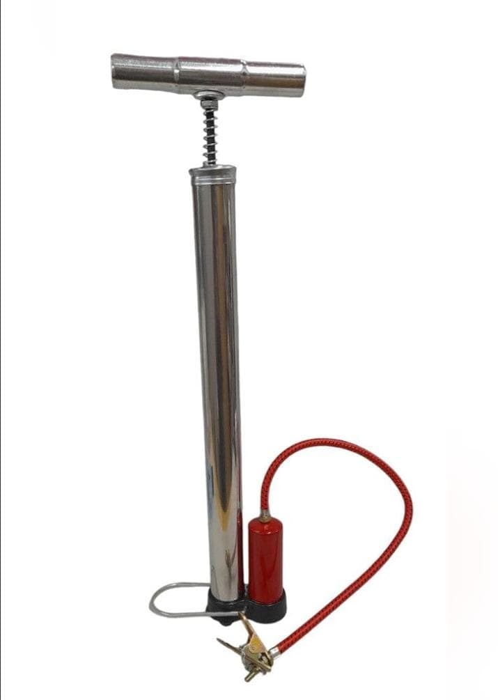 Inflador de pie Largo metalico