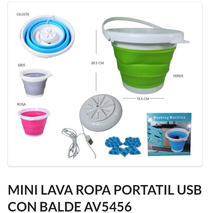 Lavarropa Mini Portátil usb 