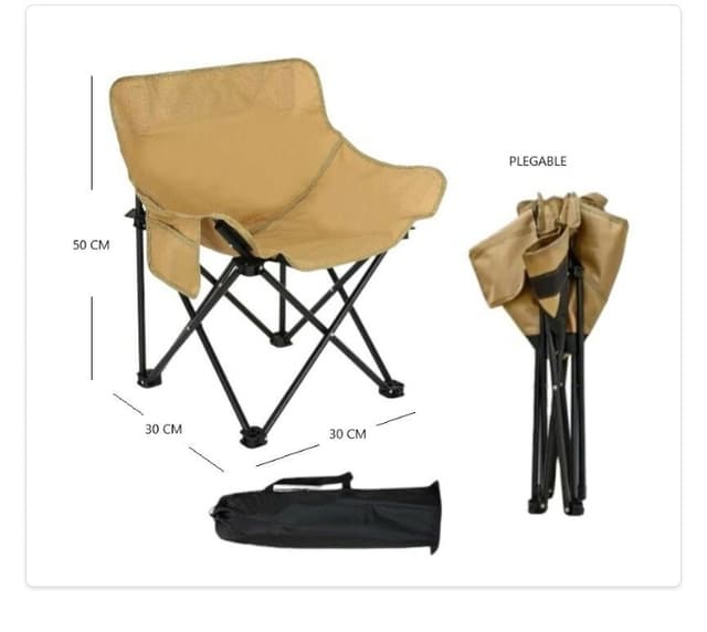 Silla de camping plegable 