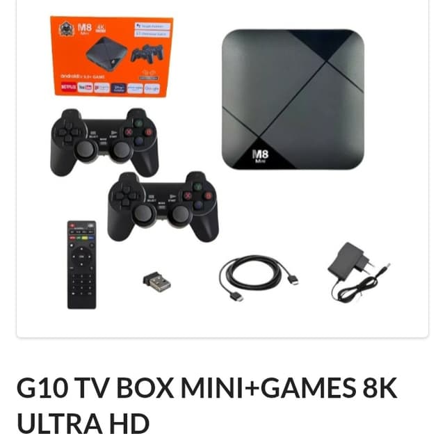 Tv box G10 Mini + Gamer 8k HD