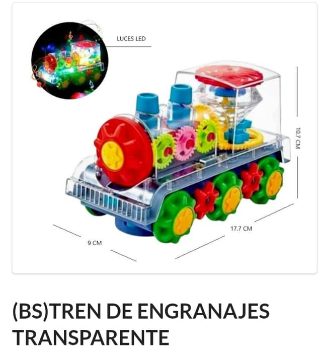 Tren de Engranajes Transparente 