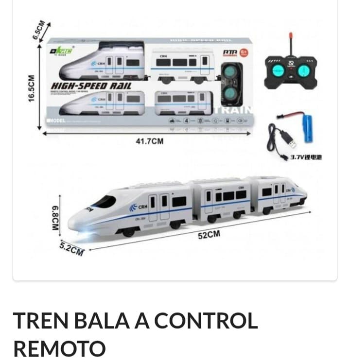 Tren bala a control remoto Recargable 