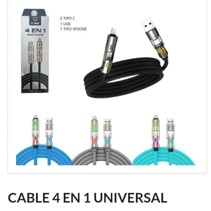 Cable 4 en 1 Reforzado