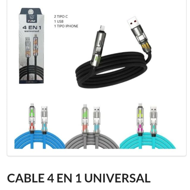 Cable 4 en 1 Reforzado