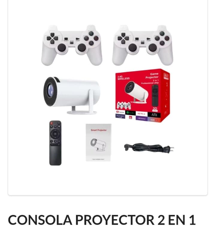 Proyector y Consola 2 en 1
