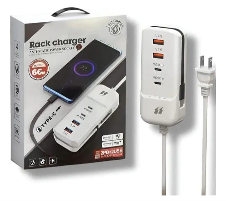 Cargador Rápido Multi USB powerRack 5.1A