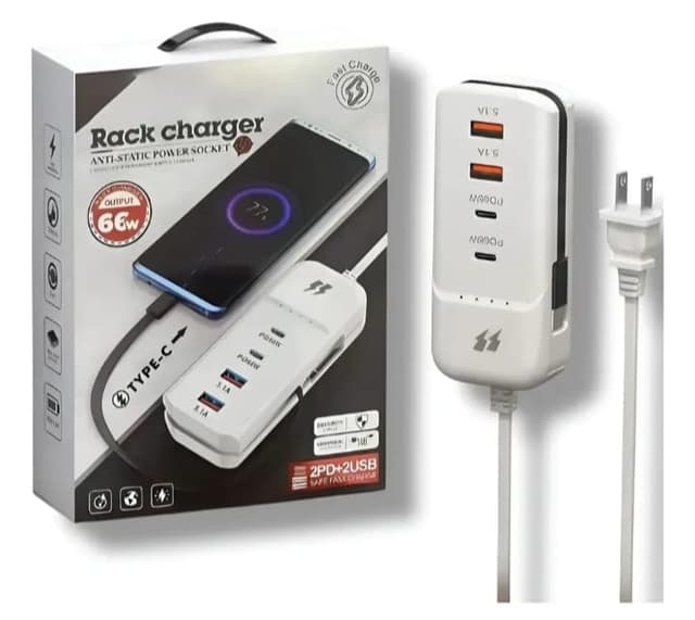 Cargador Rápido Multi USB powerRack 5.1A