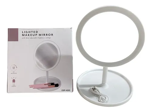 Espejo led  USB regulable luz fría 