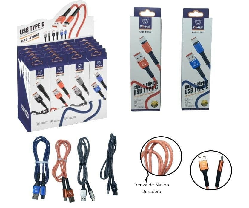 Cable Malla tipo C datos 3.1