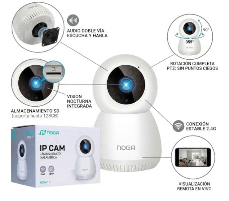 Camara IP NOGA 2.4 480P