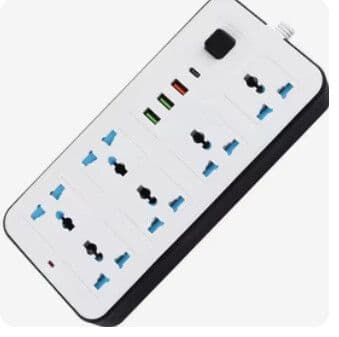 ZAPATILLA ALARGUE 6 TOMAS 3 USB 1 TIPO C