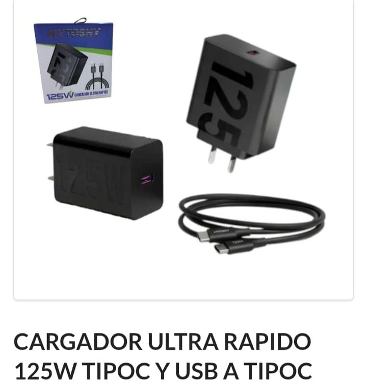 Cargador HYTOSHY 125w salida c